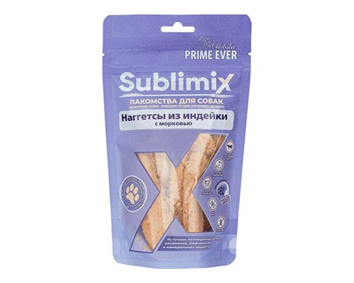Купить Prime Ever Sublimix Наггетсы из индейки с морковью лакомство для собак, 60г