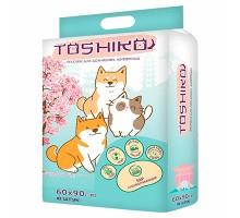 Toshiko пеленки впитывающие одноразовые с ароматом сакуры, 60х90/10шт