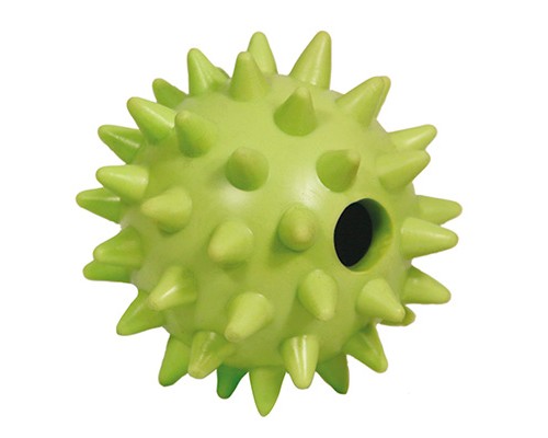 Triol Игрушка для собак из цельнолитой резины Мяч игольчатый, d65мм