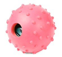 Triol Игрушка для собак из цельнолитой резины Мяч с колокольчиком, d50мм