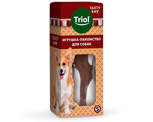 Купить Triol Игрушка-лакомство TASTY TOY для собак Вкусная косточка, S - 100мм