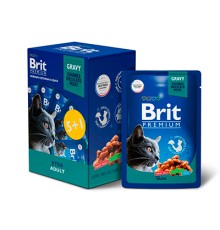 Brit Premium паучи 5+1 Промо-Набор для кошек в соусе Утка, 85г