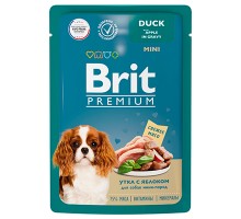 Brit Premium Premium д/с.м.п. с уткой и яблоком в соусе, пауч 85г