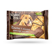 VEDA Choco Dog Печенье в темном шоколаде для собак, 30г